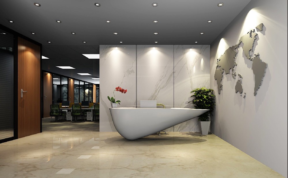 张家港办公室装修前台如何设计